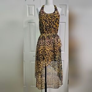 Romeo & Juliet Couture Women's Animal Print Steampunk Dress Size Small